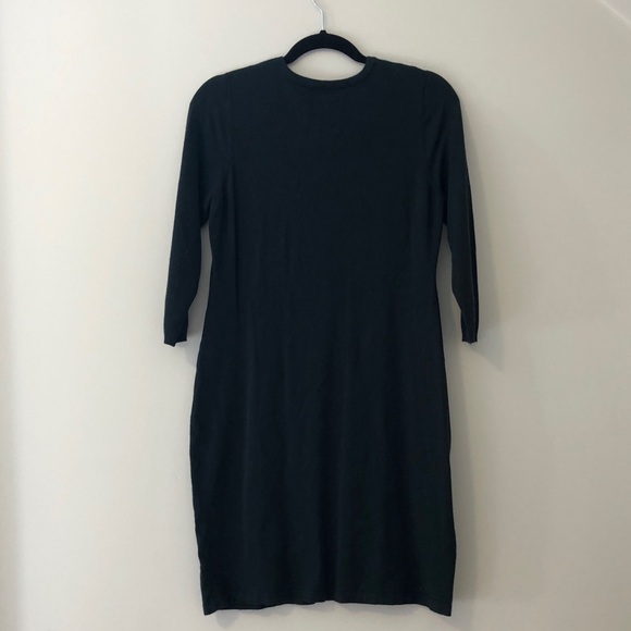 Calvin Klein Green Long Sleeve Vneck Sweater Dress - Picture 3 of 3